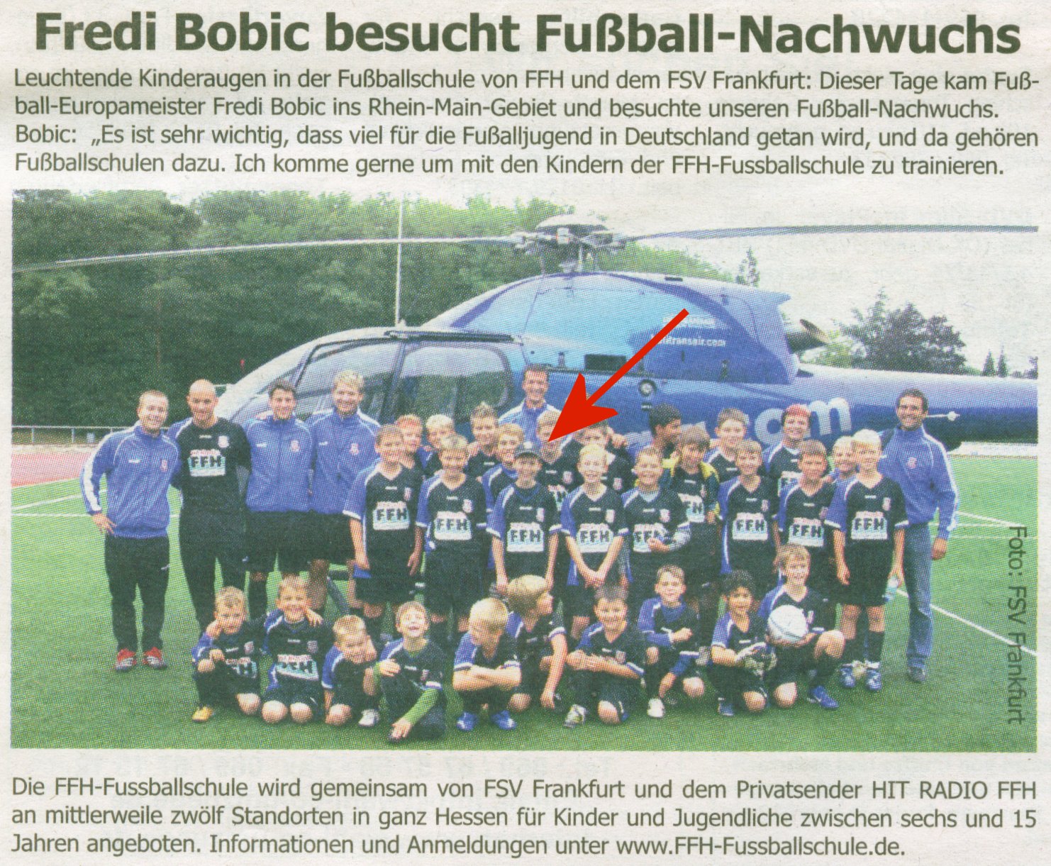 FFH-Fuballschule markiert